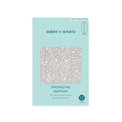 aden + anais Essentials Easy Sleeping Bag Winter Sky sleeveless design to help prevent overheating.