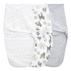 aden + anais Essentials Easy Wrap closeup shows soft cotton knit for gentle newborn comfort