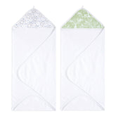 aden + anais Essentials hooded towel Harmony folded for cozy post-bath warmth