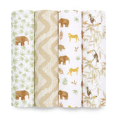 aden + anais Essentials muslin swaddle blankets packaging, ideal gifting and baby care.