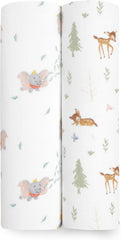 aden + anais Essentials muslin swaddle Disney Friends pack ready for cozy, breathable swaddling