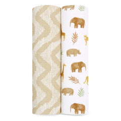 aden + anais Essentials swaddle blanket 44x44 folded for breathable, snug wrapping.