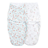 aden + anais Essentials swaddle wrap bottom zipper closeup enables easy diaper changes.