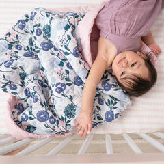 aden + anais Flowers Bloom bedding set packaging communicates easy care