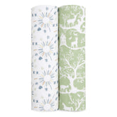 aden +anais Harmony swaddle blanket close-up shows breathable muslin texture for baby comfort.