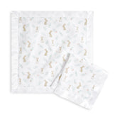 aden + anais Issie security blanket in crib snuggle shows breathable muslin for calm naps.