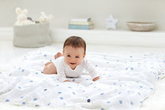 aden + anais muslin blanket texture closeup highlights premium softness