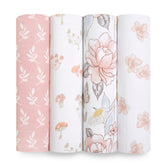 aden + anais Earthly swaddle blanket close-up shows soft muslin for breathable comfort.