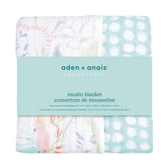 aden-anais Tropicalia Dream Blanket on a crib offers nursery warmth.