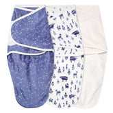 aden + anais Velboa Wrap blue Scandinavian Sky open swaddle for cozy newborn sleep
