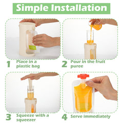 Afarnook Squeeze Station spoon lid supports clean, spoon ready feeding experiences.