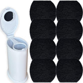 AFJWUZ Ubbi odor refill 8-pack inserted inside the diaper pail to reduce odors.