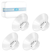 afontoto 17mm flange insert closeup shows comfortable fit for 24mm shields during daily pumping.