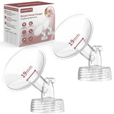 afontoto 19mm flange close-up for Spectra demonstrates comfortable fit for efficient pumping.