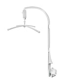AFUNTA 35inch baby mobile crib arm shows adjustable height for baby friendly setup