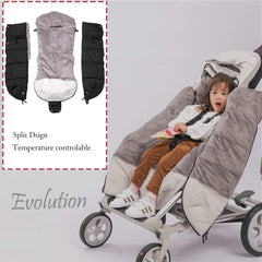 AGACAS stroller footmuff cosy lining keeping baby warm with faux cashmere feel.