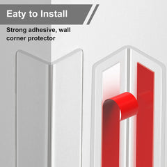 AGHITG transparent corner guard with easy-clean surface for bathroom and kitchen