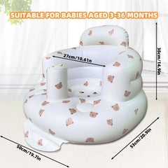 AGITVPS Bear breathable vents keep baby comfortable during longer sits.