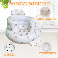 AGITVPS Bear seat shows wide backrest and armrests for upright support.