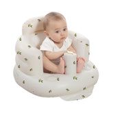 AGITVPS inflatable baby seat backrest provides full spine support for upright sitting.