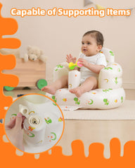 AGITVPS inflatable baby seat with anti-slip base for stable sits on floors