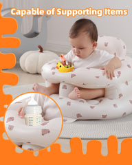 AGITVPS Surround Bear Seat tray-storage view highlights built-in toy and bottle storage