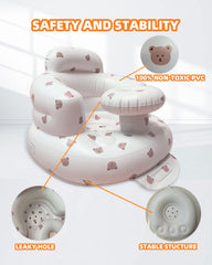 Wide anti-slip base on AGITVPS seat enhances stability.