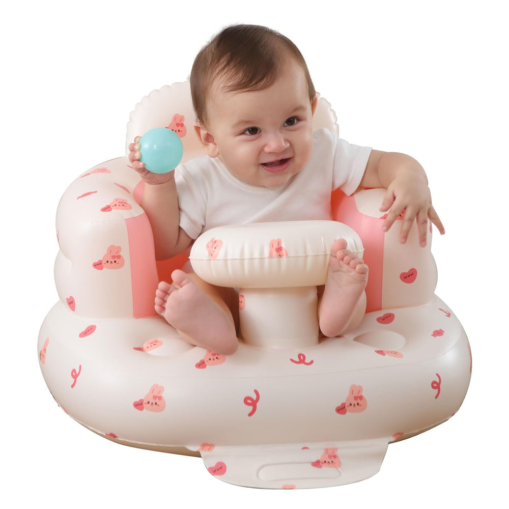 AGITVPS Upgrade inflatable baby seat with tray for toy storage and snack access