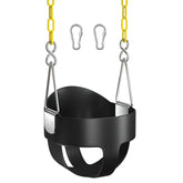 AGPTEK bucket toddler swing seat front view for safe outdoor play