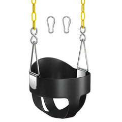AGPTEK bucket toddler swing seat front view for safe outdoor play