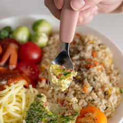 AGUARD MOMOBIN deep spoon bowl supports easy scooping for young eaters during meals.