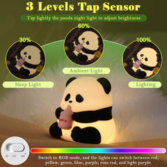 AGV Cici Panda Night Light featuring 7 color options to customize mood and decor