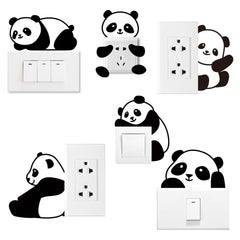 AHANDMAKER panda light switch stickers on switches add playful decor and quick room upgrade