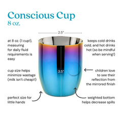 Ahimsa open cup drinking with no lids for independent sipping