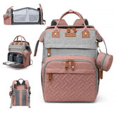 AHNTTGS baby diaper bag upgraded-material showcases durable construction for daily use.