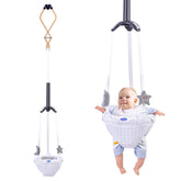 AiBeeYou baby jumper doorway with adjustable strap supports growing infants during doorway play.