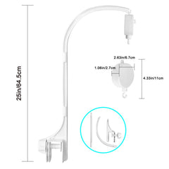 AIFUDA 25-inch baby crib mobile holder compact design fits small nurseries