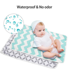 AIFUSI portable changing pad waterproof surface keeps messes contained during diaper changes.