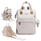 AIITA Diaper Bag Backpack front view shows a sleek, versatile design for on the go parents.