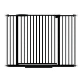 AIKSIWAI extra-wide baby gate extended width for easy hallway passage and safe containment.