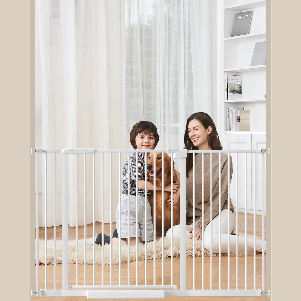 AIKSIWAI extra wide gate extended for safe hallway access and easy passage