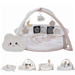 Aila+Aiden XL Play Mat setup shows a versatile floor play area for exploration