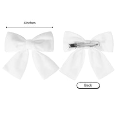 Aileam alligator clip detail with velvet bow highlighting daily wear