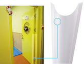 AILUOQI Door Jam Shield two-piece set ready for quick baby-proofing in box