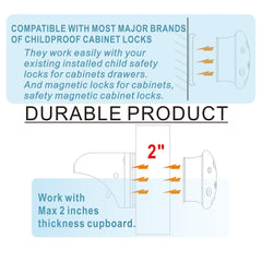 AILUOQI magnetic key holders with adhesive backing for backup keys