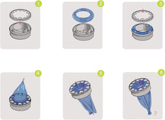 AIMIDODO easy-installation-refill-process demonstrates quick setup and time savings.