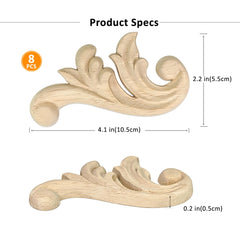 Aiminjey decorative corner onlay highlights 3D carved detail