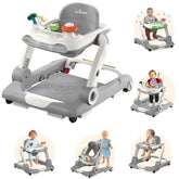 Aimsnk 5in1 baby walker front view showing a sturdy base for stable early steps