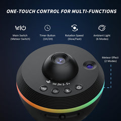 Ainael Galaxy Projector light-strip offers four gradient color options for mood.