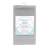AirflowBaby breathable mesh liner on crib wide view for safer, breathable coverage
